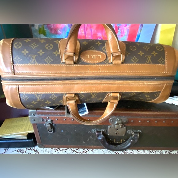 Rare LOUIS VUITTON Travel Case Luggage Tote French Company Shoe Bag Saks Fifth - Picture 8 of 10